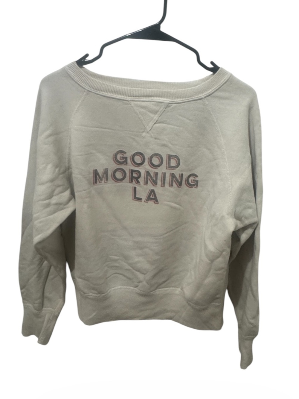 Nili Lotan Good Morning LA" Pullover Sweatshirt XS - Picture 1 of 6